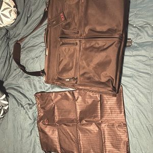 Tumi Garment Bag with Tumi bag for shoes/dirty clothes.
